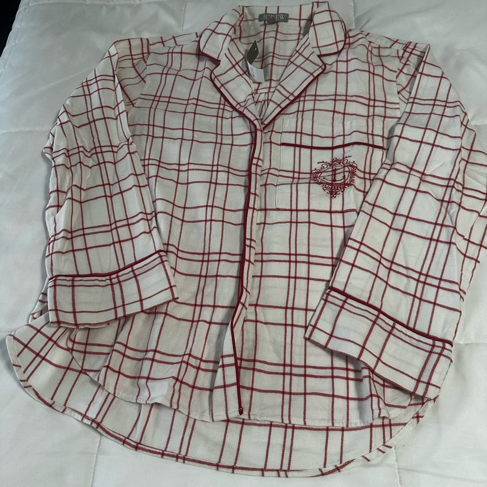 J. Crew flannel pajama top